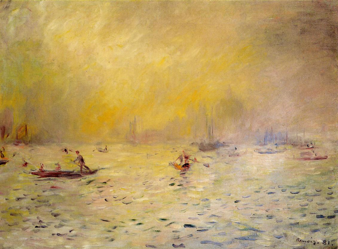 View of Venice fog 1881